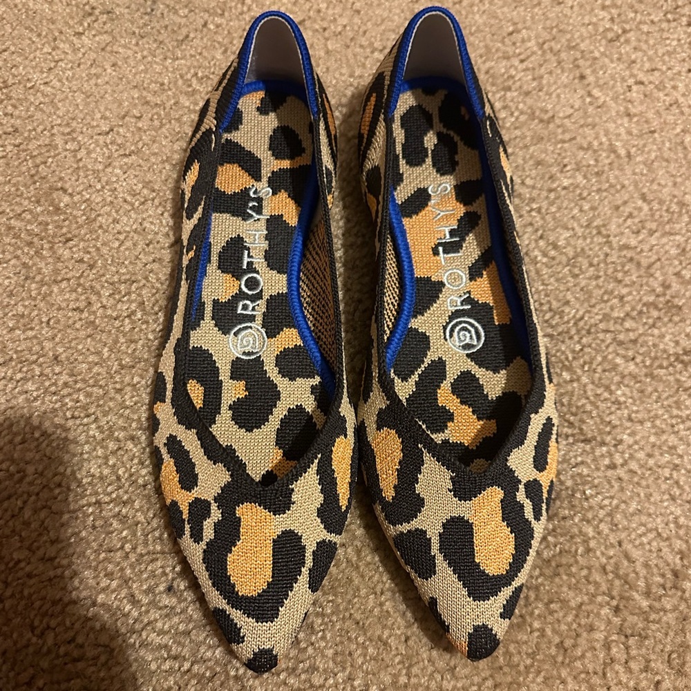 Rothy’s The Point - Leopard Print 6.5